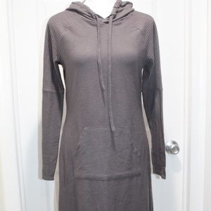 ADORE ME HOOD Hooded Cover Up Dress Soft Poly Rayon Beach Lounge Long Sleeve